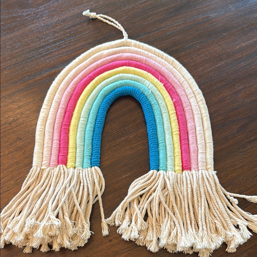 Colorful Rainbow Wall Hanging for Kids